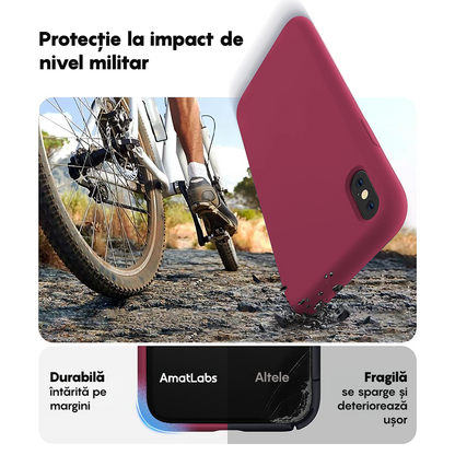 Husa Soft Silicone - iPhone XS Max - Burgundy