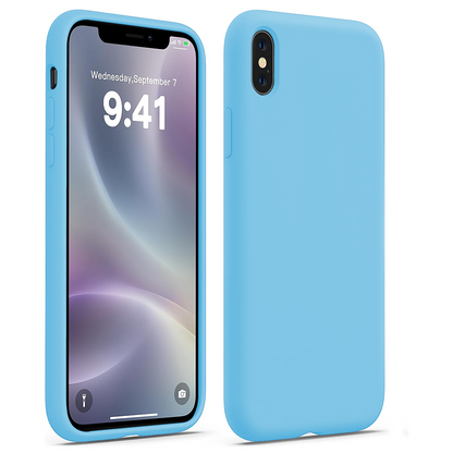 Husa Soft Silicone - iPhone X/XS - Cadet Blue