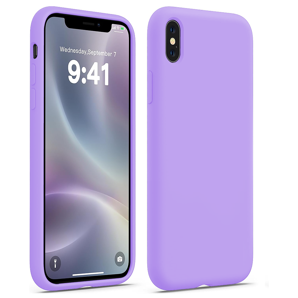 Husa Soft Silicone - iPhone X/XS - Light Lilac