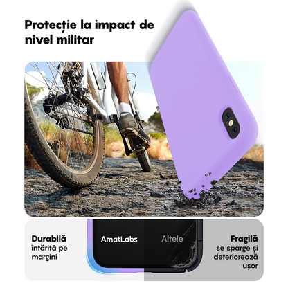 Husa Soft Silicone - iPhone X/XS - Light Lilac