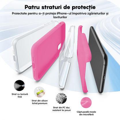 Husa Soft Silicone - iPhone X/XS - Fuchsia