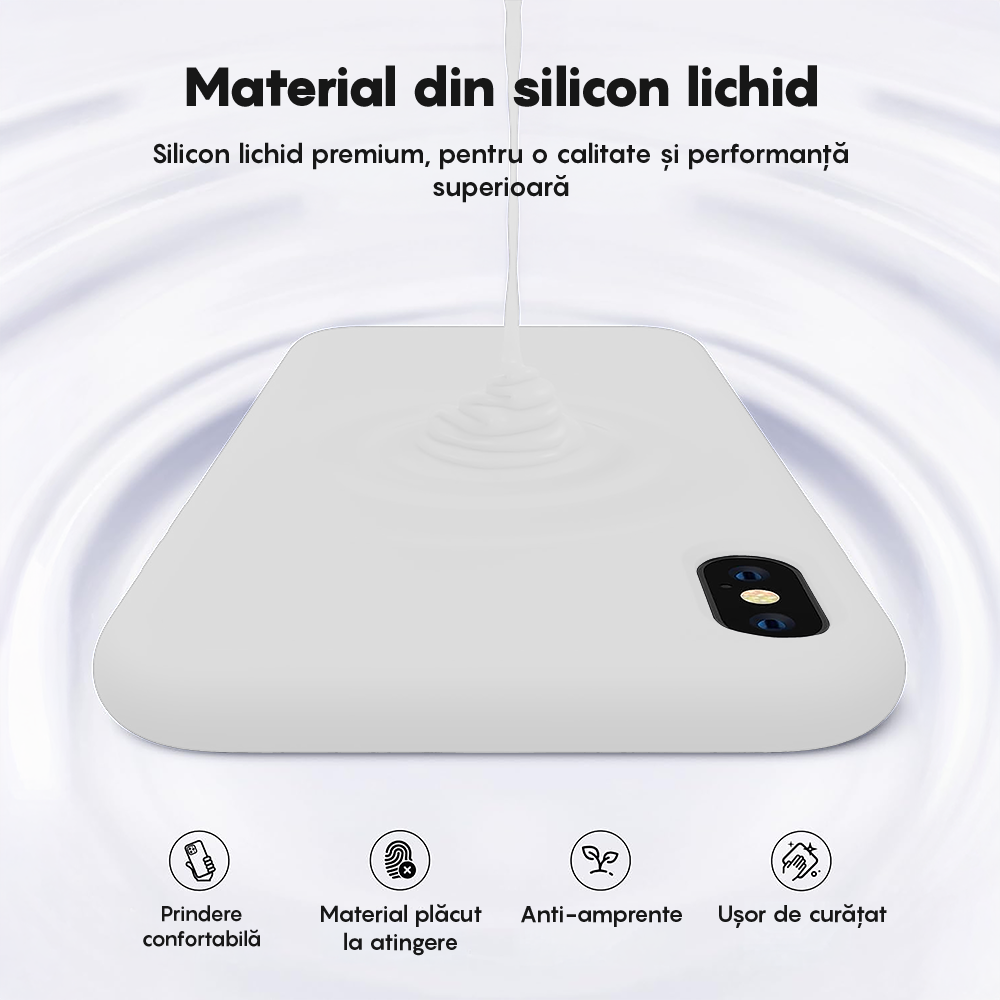 Husa Soft Silicone - iPhone X/XS - Alb