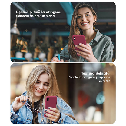 Husa Soft Silicone - iPhone X/XS - Burgundy