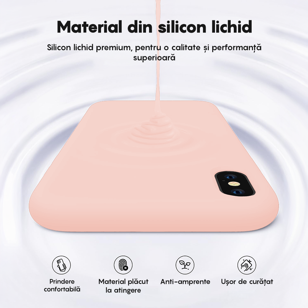Husa Soft Silicone - iPhone X/XS - Pink Sand