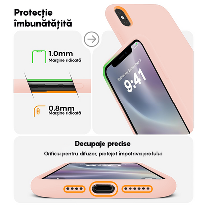 Husa Soft Silicone - iPhone X/XS - Pink Sand