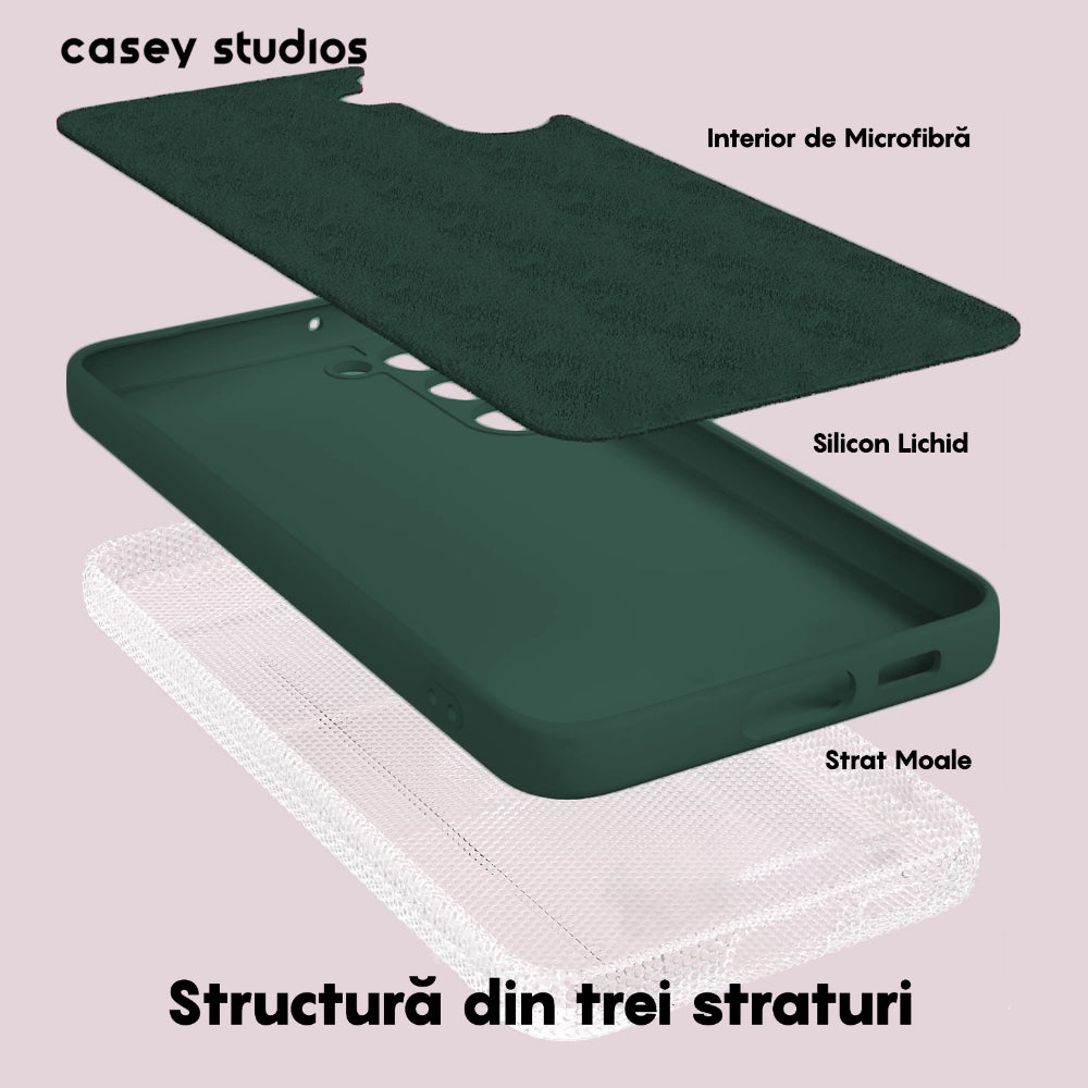 Husa Soft Silicone - Samsung Galaxy A14 4G/5G - Webster Green