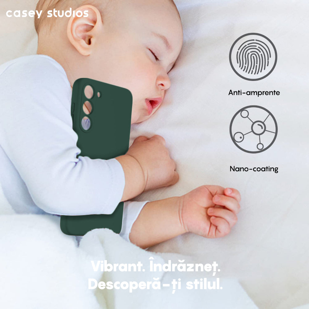 Husa Soft Silicone - Samsung Galaxy A14 4G/5G - Webster Green