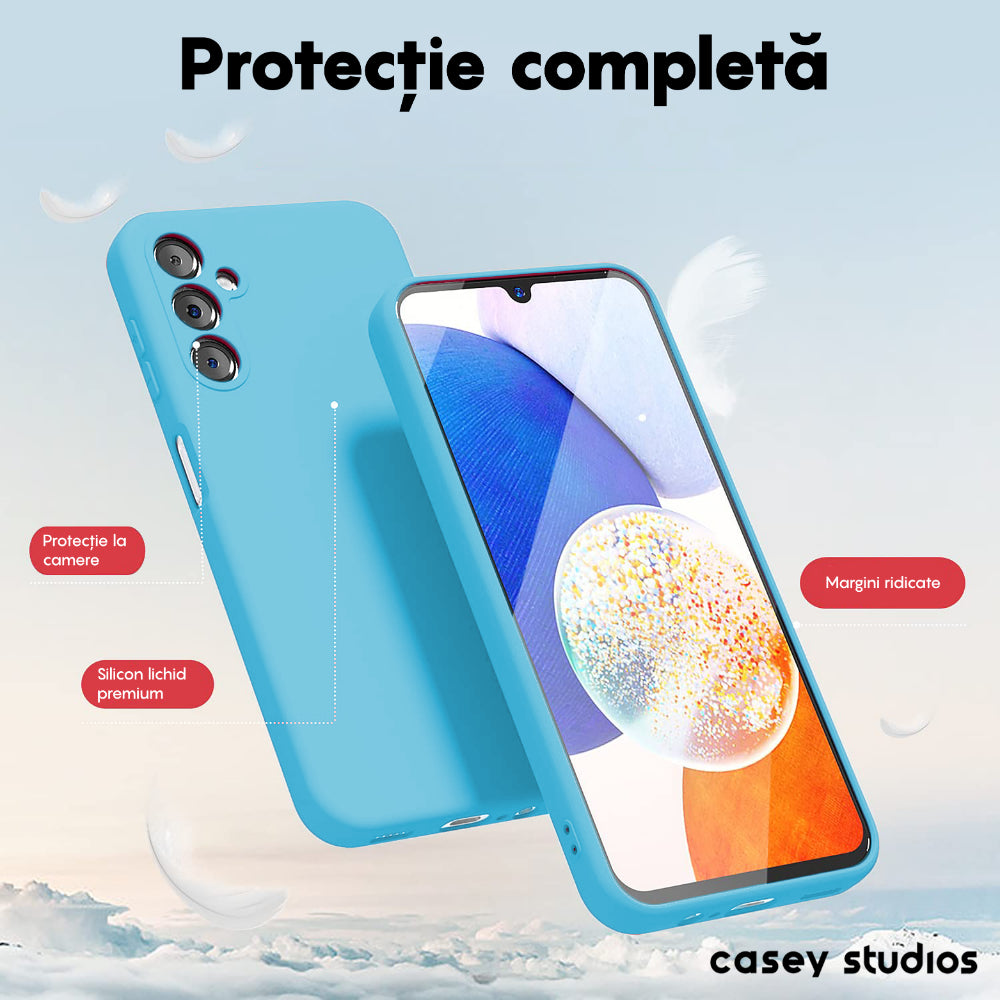 Husa Soft Silicone - Samsung Galaxy A34 - Cadet Blue