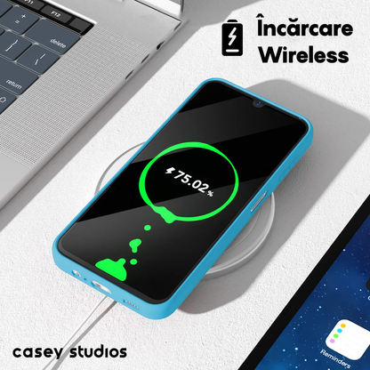 Husa Soft Silicone - Samsung Galaxy A34 - Cadet Blue