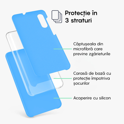 Husa Soft Silicone - Samsung Galaxy A50 - Cadet Blue