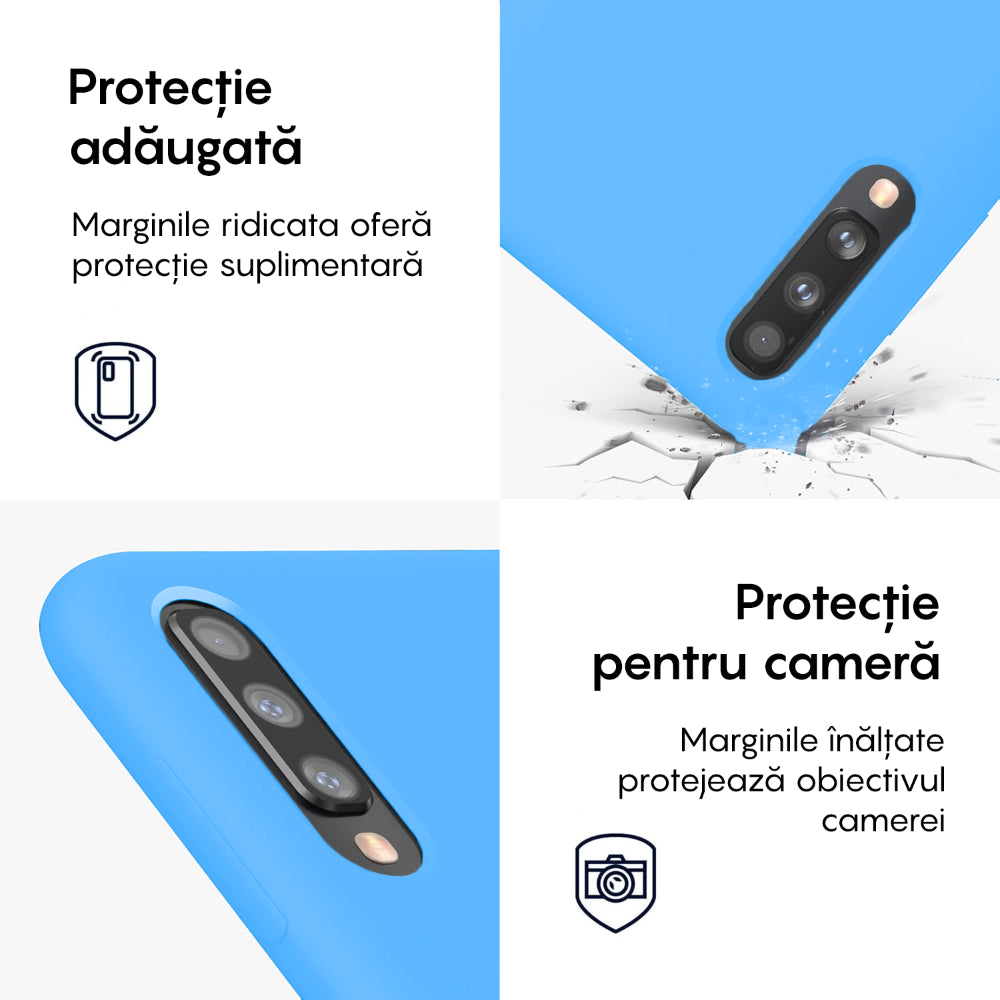 Husa Soft Silicone - Samsung Galaxy A50 - Cadet Blue