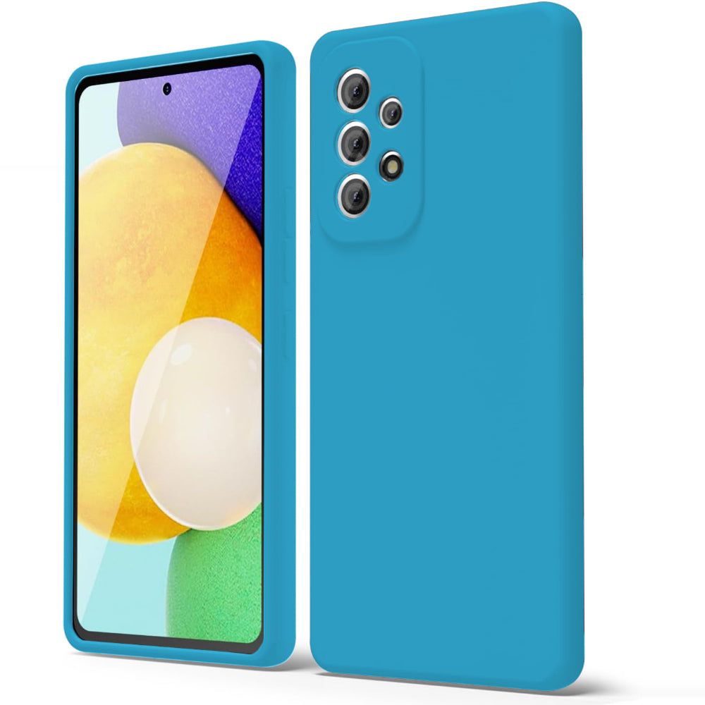 Husa Soft Silicone - Samsung Galaxy A52 4G/A52 5G/A52S 5G - Cadet Blue
