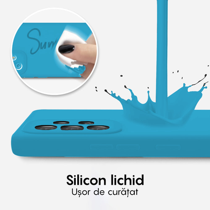 Husa Soft Silicone - Samsung Galaxy A52 4G/A52 5G/A52S 5G - Cadet Blue