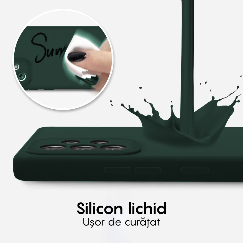 Husa Soft Silicone - Samsung Galaxy A52 4G/A52 5G/A52S 5G - Webster Green