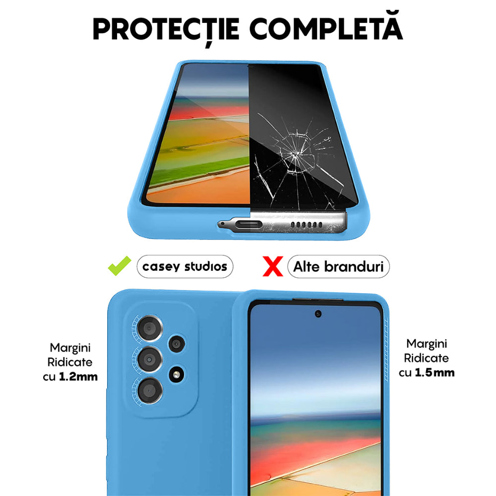 Husa Soft Silicone - Samsung Galaxy A53 - Cadet Blue
