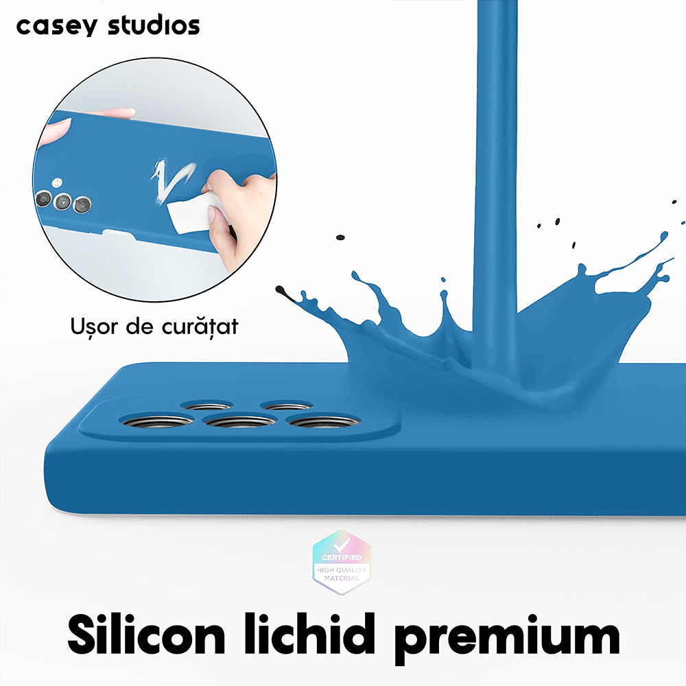 Husa Soft Silicone - Samsung Galaxy A53 - Cadet Blue