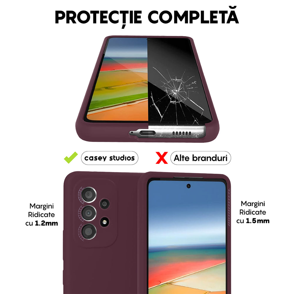 Husa Soft Silicone - Samsung Galaxy A53 - Burgundy