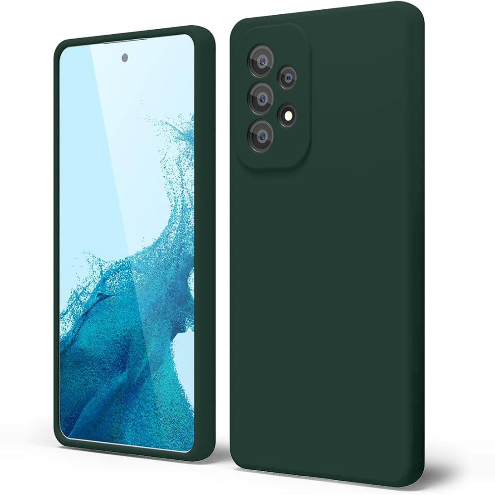 Husa Soft Silicone - Samsung Galaxy A53 - Dark Marine Green