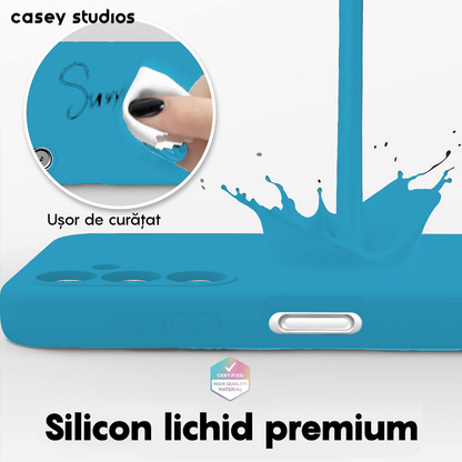 Husa Soft Silicone - Samsung Galaxy A54 - Cadet Blue