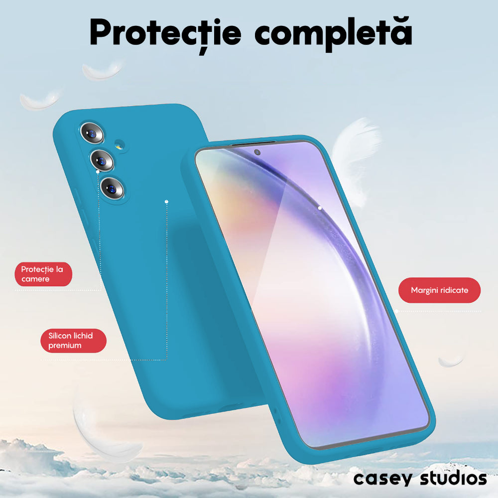 Husa Soft Silicone - Samsung Galaxy A54 - Cadet Blue