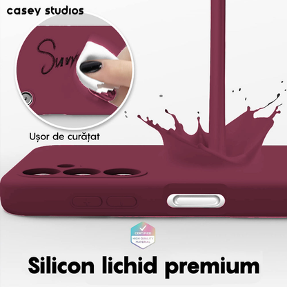 Husa Soft Silicone - Samsung Galaxy A54 - Burgundy