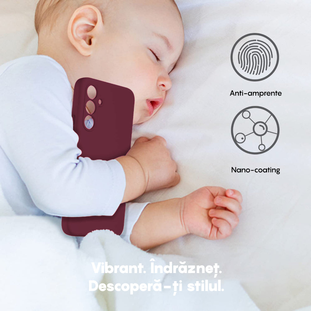 Husa Soft Silicone - Samsung Galaxy A54 - Burgundy