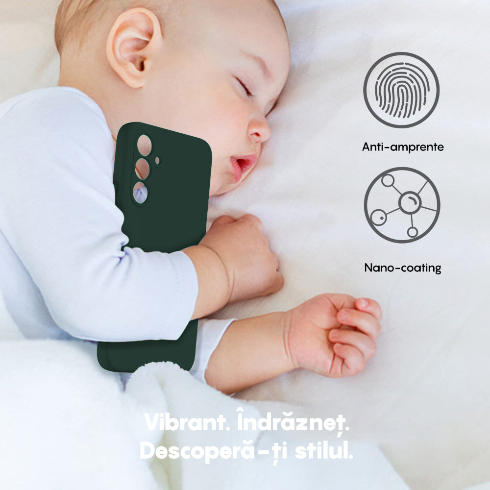 Husa Soft Silicone - Samsung Galaxy A54 - Webster Green