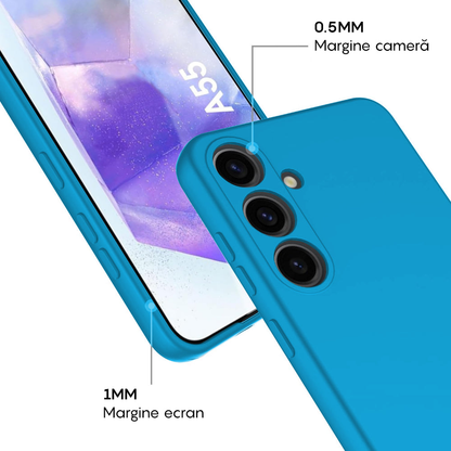 Husa Soft Silicone - Samsung Galaxy A55 5G - Cadet Blue