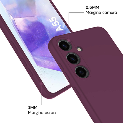 Husa Soft Silicone - Samsung Galaxy A55 5G - Burgundy