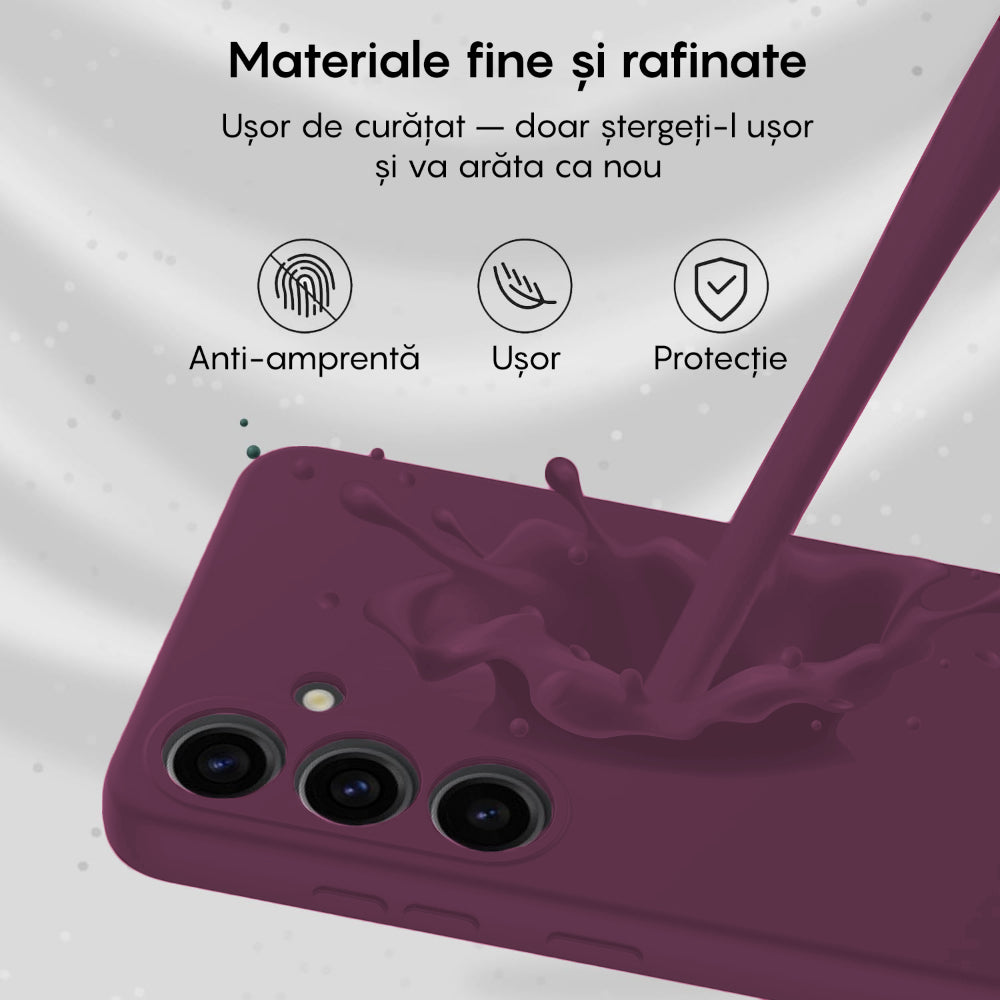 Husa Soft Silicone - Samsung Galaxy A55 5G - Burgundy