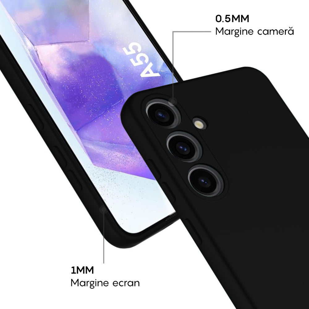 Husa Soft Silicone - Samsung Galaxy A55 5G - Negru