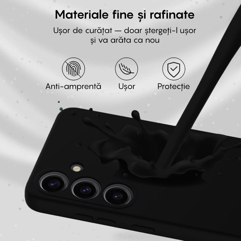 Husa Soft Silicone - Samsung Galaxy A55 5G - Negru