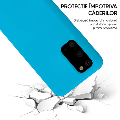 Husa Soft Silicone - Samsung Galaxy S20 - Cadet Blue