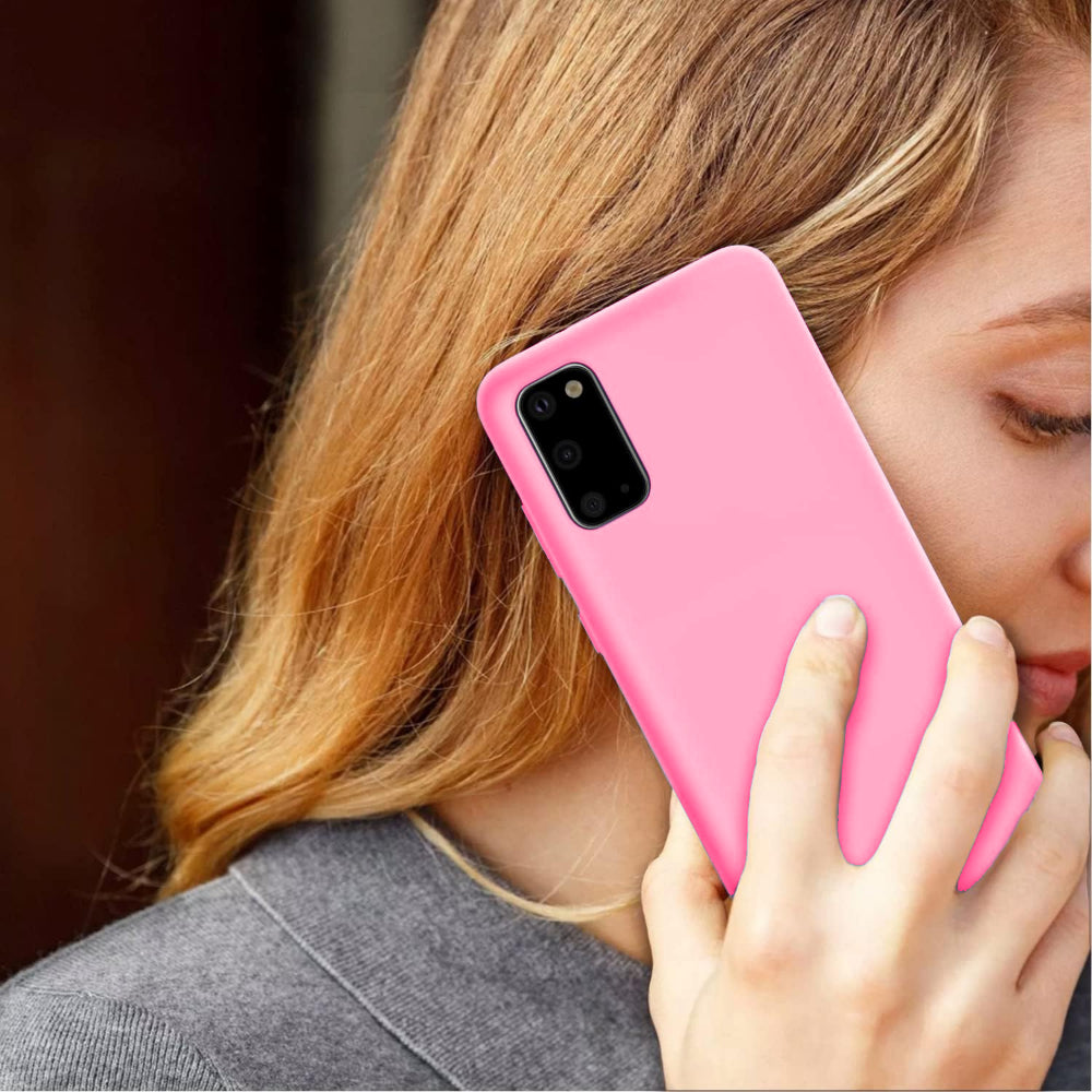 Husa Soft Silicone - Samsung Galaxy S20 - Roz