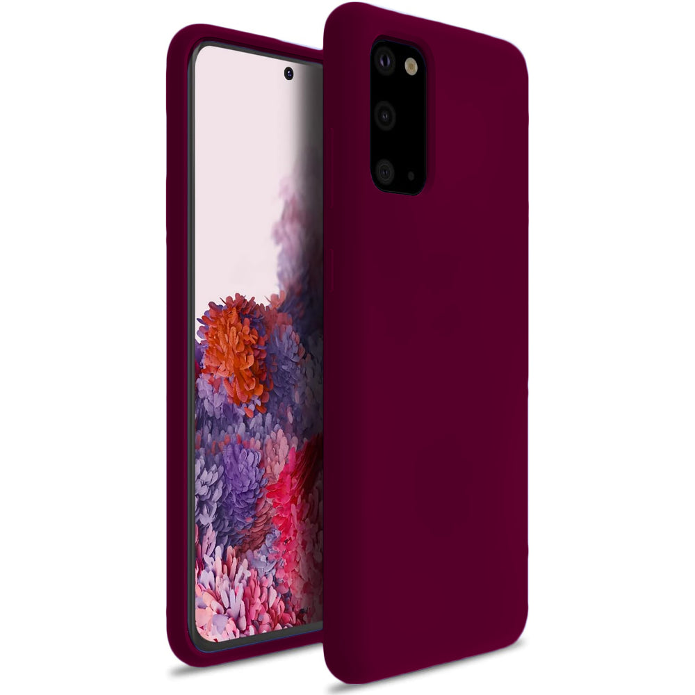 Husa Soft Silicone - Samsung Galaxy S20 - Burgundy