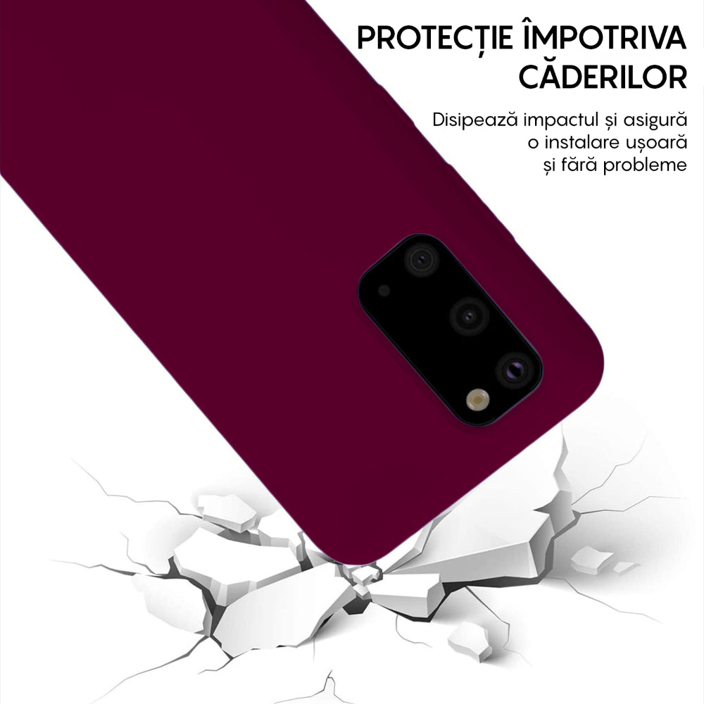 Husa Soft Silicone - Samsung Galaxy S20 - Burgundy