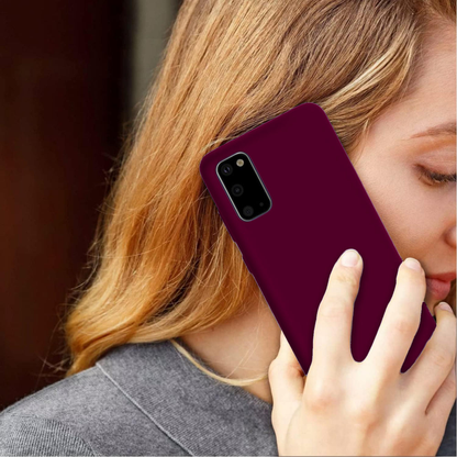 Husa Soft Silicone - Samsung Galaxy S20 - Burgundy