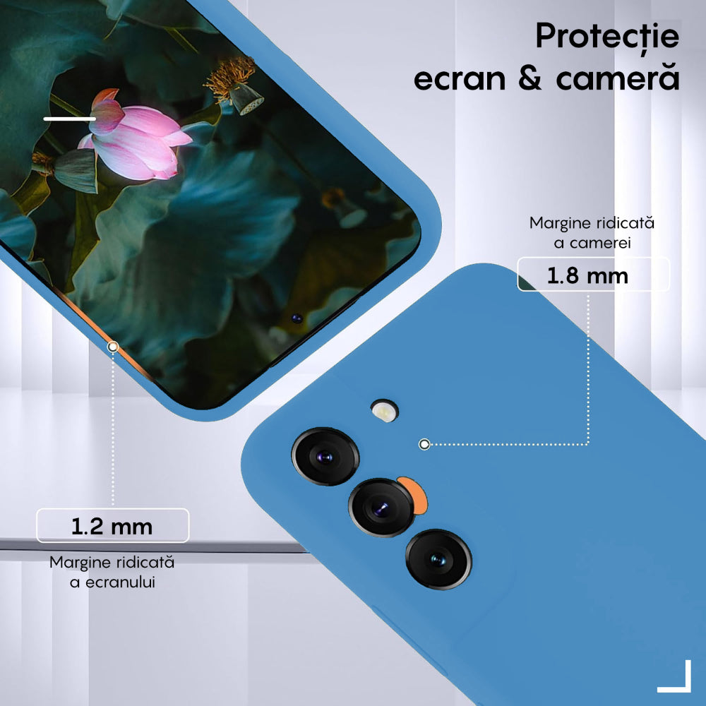 Husa Soft Silicone - Samsung Galaxy S22 - Cadet Blue