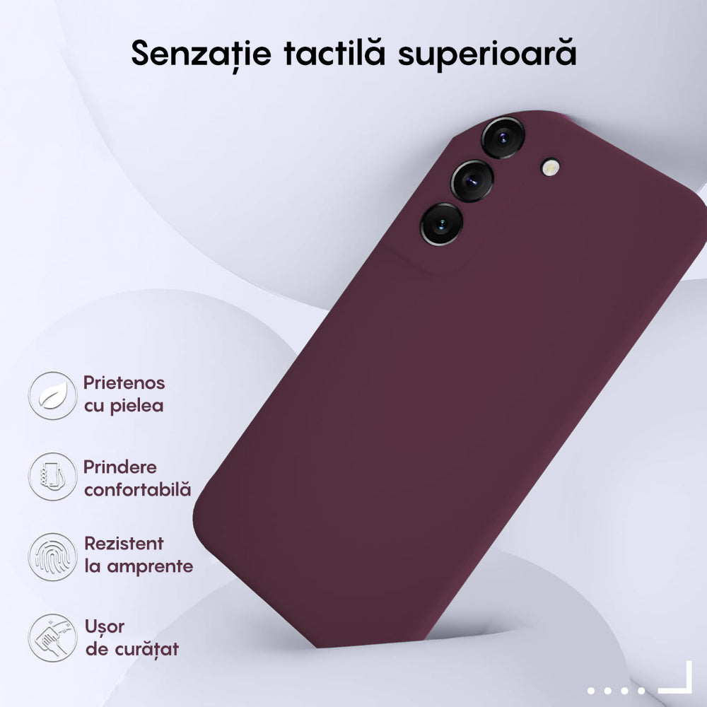 Husa Soft Silicone - Samsung Galaxy S22 - Burgundy