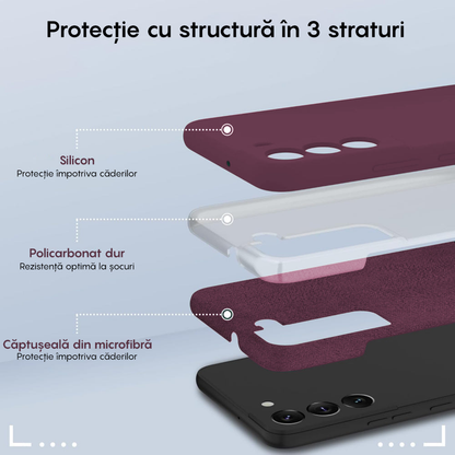 Husa Soft Silicone - Samsung Galaxy S22 - Burgundy