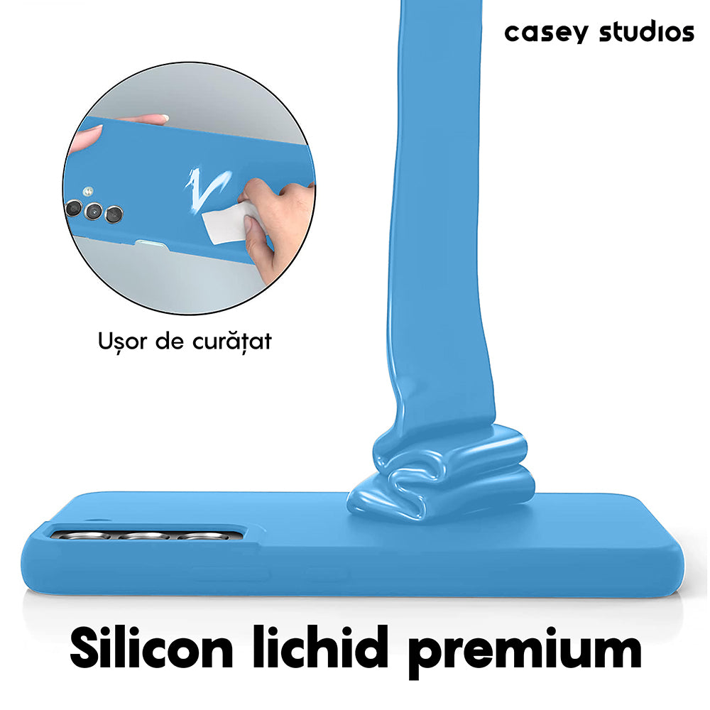 Husa Soft Silicone - Samsung Galaxy S22 Plus - Cadet Blue