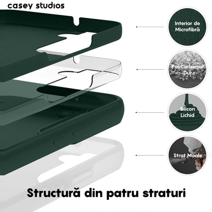 Husa Soft Silicone - Samsung Galaxy S22 Plus - Dark Marine Green