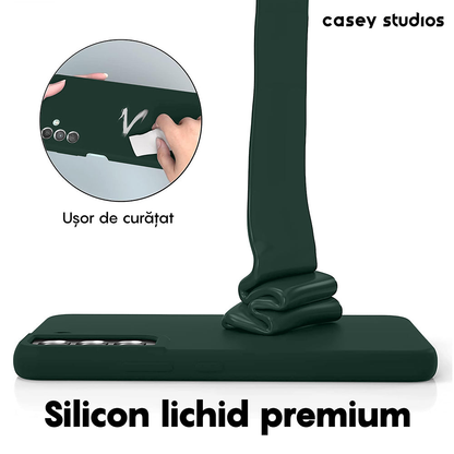 Husa Soft Silicone - Samsung Galaxy S22 Plus - Dark Marine Green