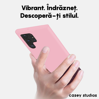 Husa Soft Silicone - Samsung Galaxy S22 Ultra - Roz