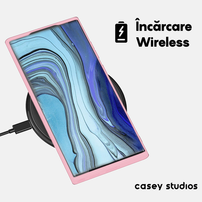 Husa Soft Silicone - Samsung Galaxy S22 Ultra - Roz