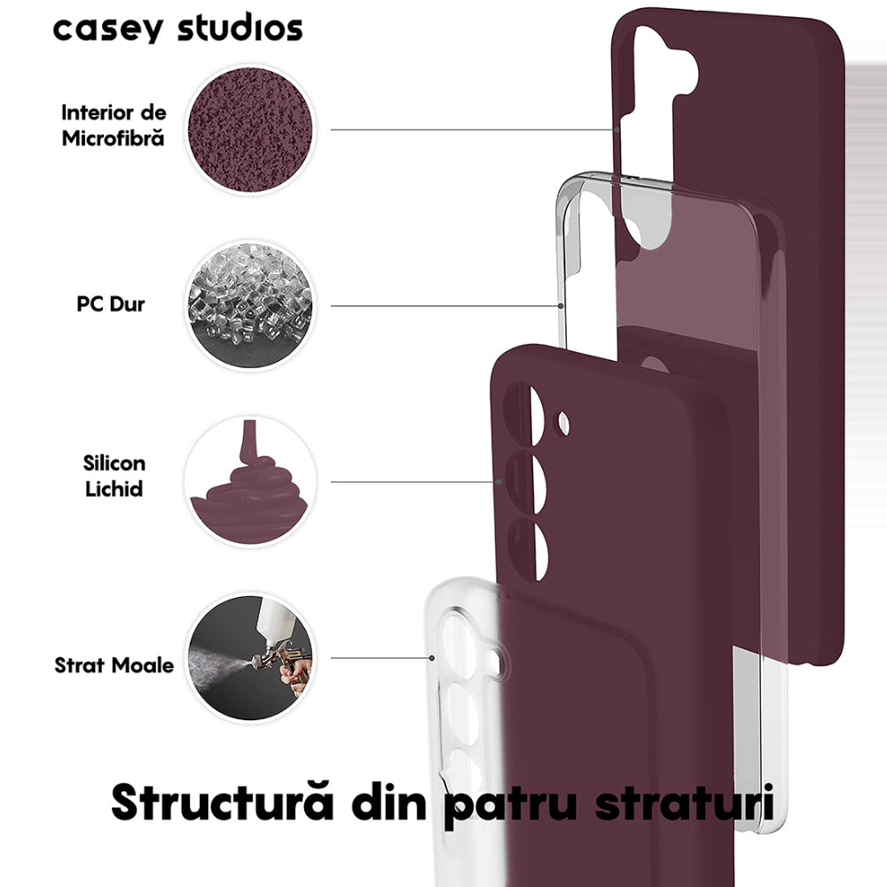 Husa Soft Silicone - Samsung Galaxy S23 - Burgundy