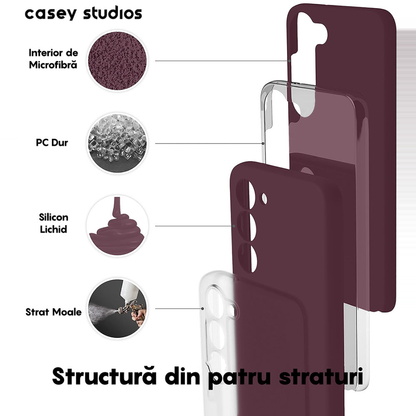 Husa Soft Silicone - Samsung Galaxy S23 Plus - Burgundy