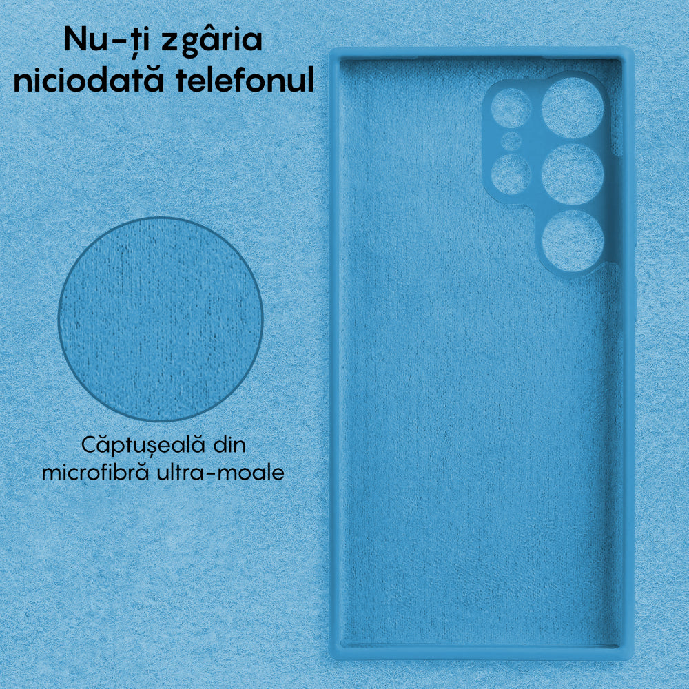 Husa Soft Silicone - Samsung Galaxy S23 Ultra - Cadet Blue