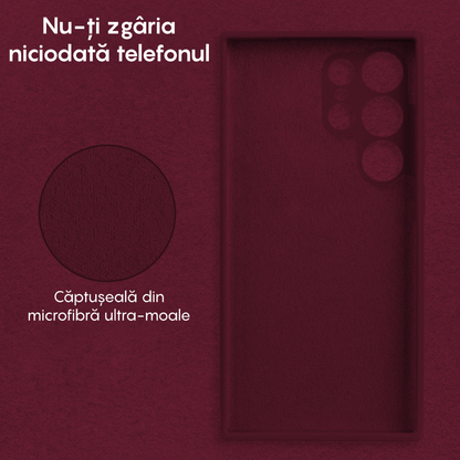 Husa Soft Silicone - Samsung Galaxy S23 Ultra - Burgundy