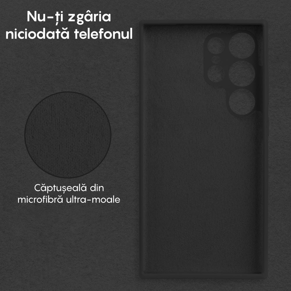 Husa Soft Silicone - Samsung Galaxy S23 Ultra - Negru